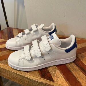 Stan Smith CF Adidas White Sneakers with Blue Highlights